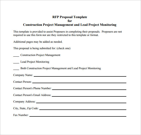 construction project proposal pdf format