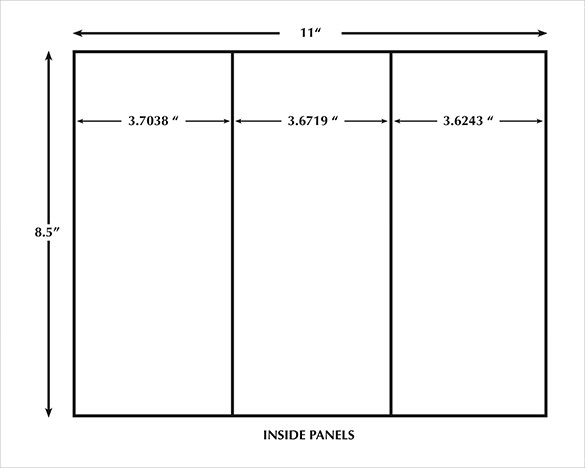 inside look of trifold template free