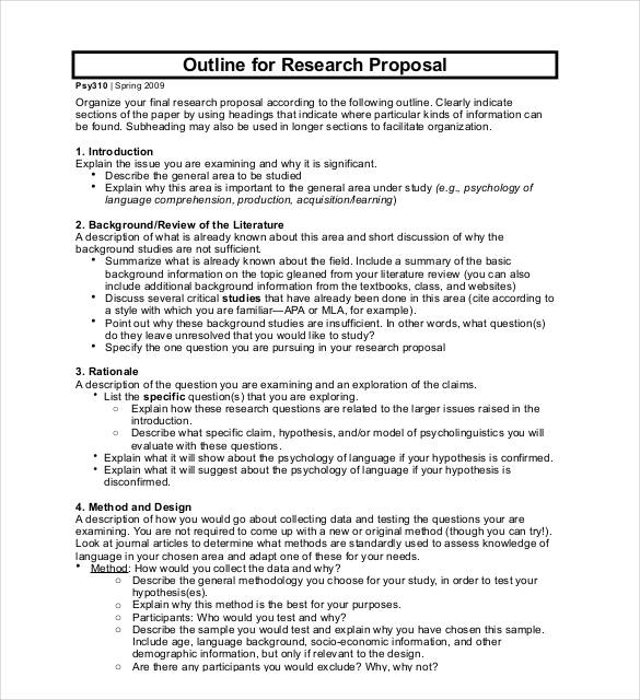 outline for research project proposal pdf download