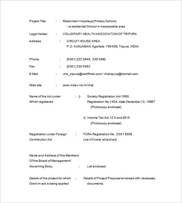 school project proposal doc format