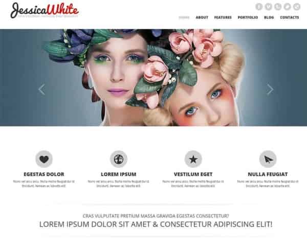 jessica white free bootstrap website min min