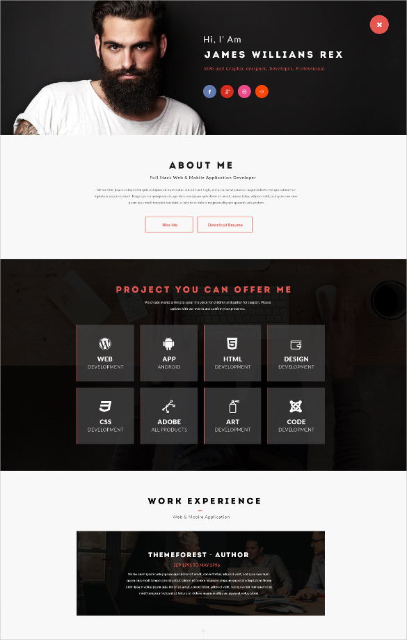 16+ Personal PSD Themes & Templates