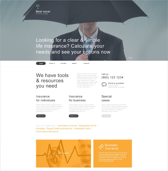 insurance muse website template