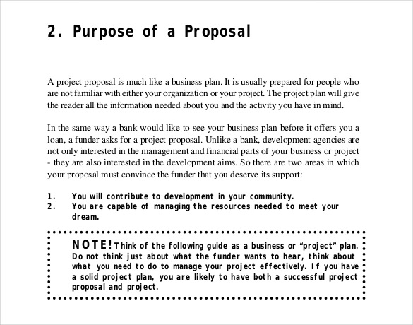 project proposal writing template free pdf