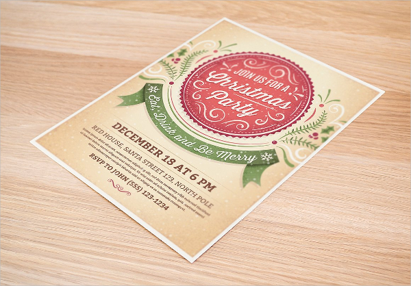 Editable Christmas Party Invitation