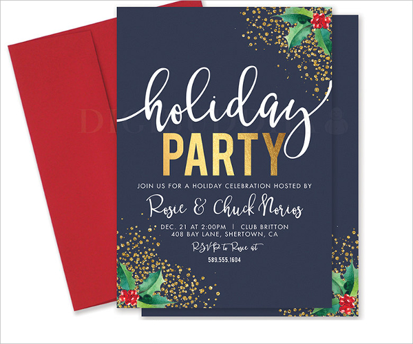 Holiday Christmas Party Invitation