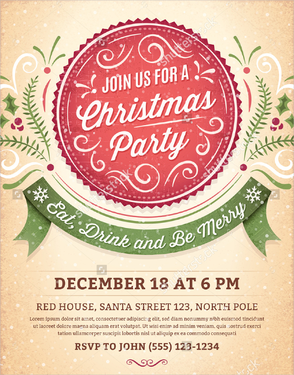 Ornaments Christmas Party Invitation