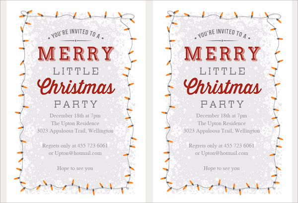 Printable Christmas Invitation Template