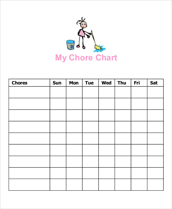 15+ Printable Chore Chart - Free PDF Documents Download