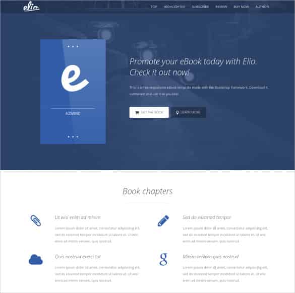 free e book bootstrap template min