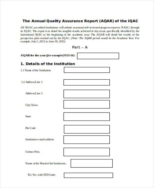 17 Sample Quality Report Templates In Word Pdf Apple Pages - Bank2home.com