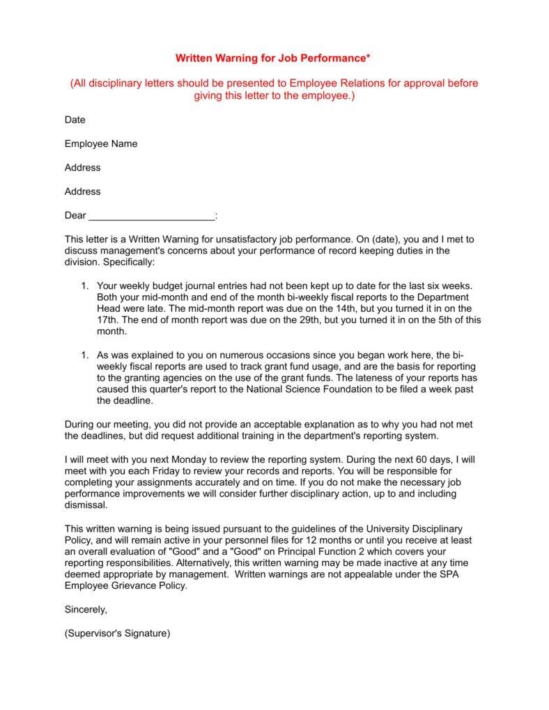 final written warning letter template 1 788x1020