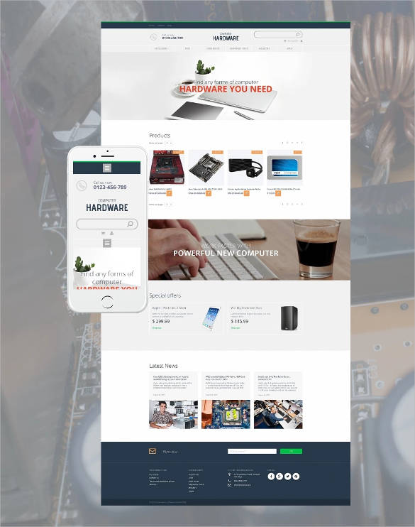 computer hardware ecommerce website