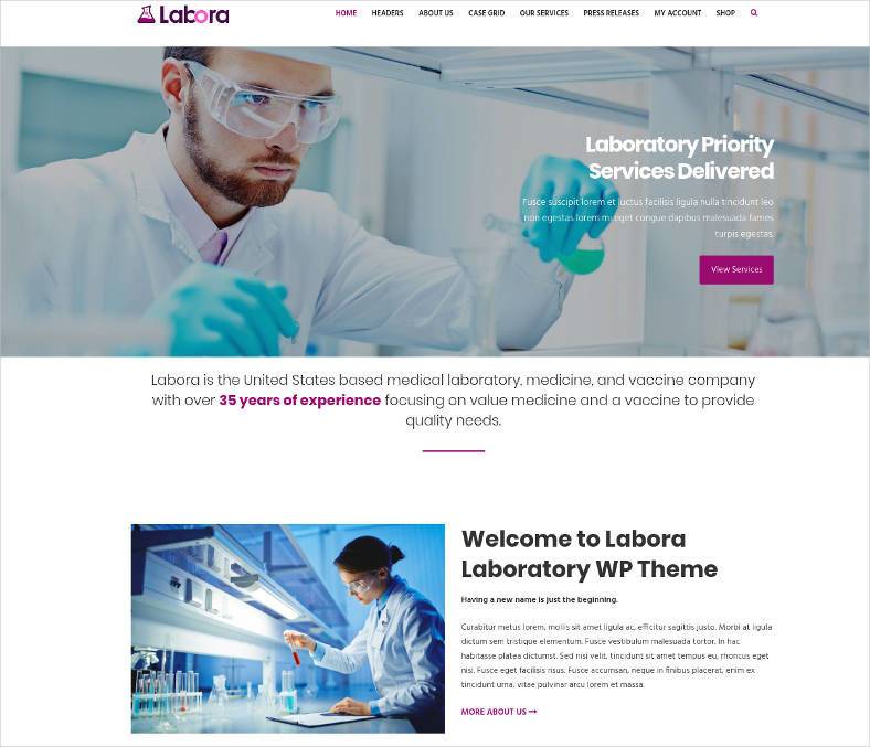 business laboratory pharmaceutical wordpress theme 788x