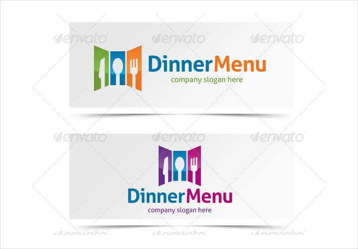 simple dinner menu design