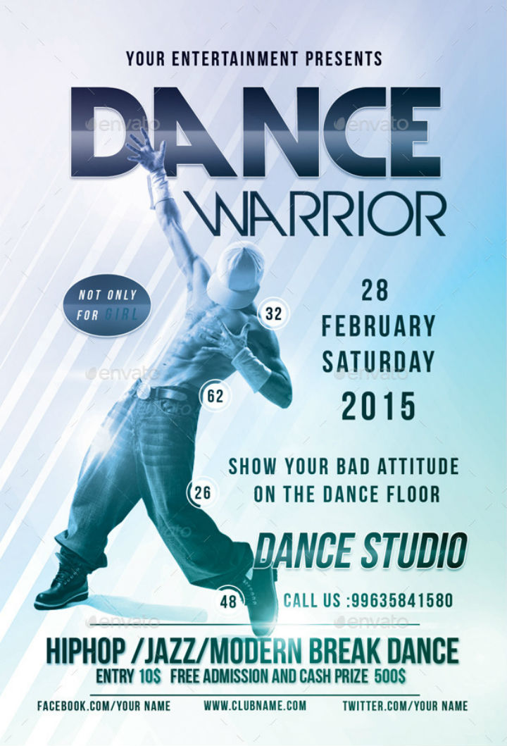 Dance Party Invitation Template