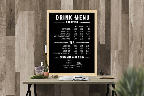 Cafe Coffee House Menus