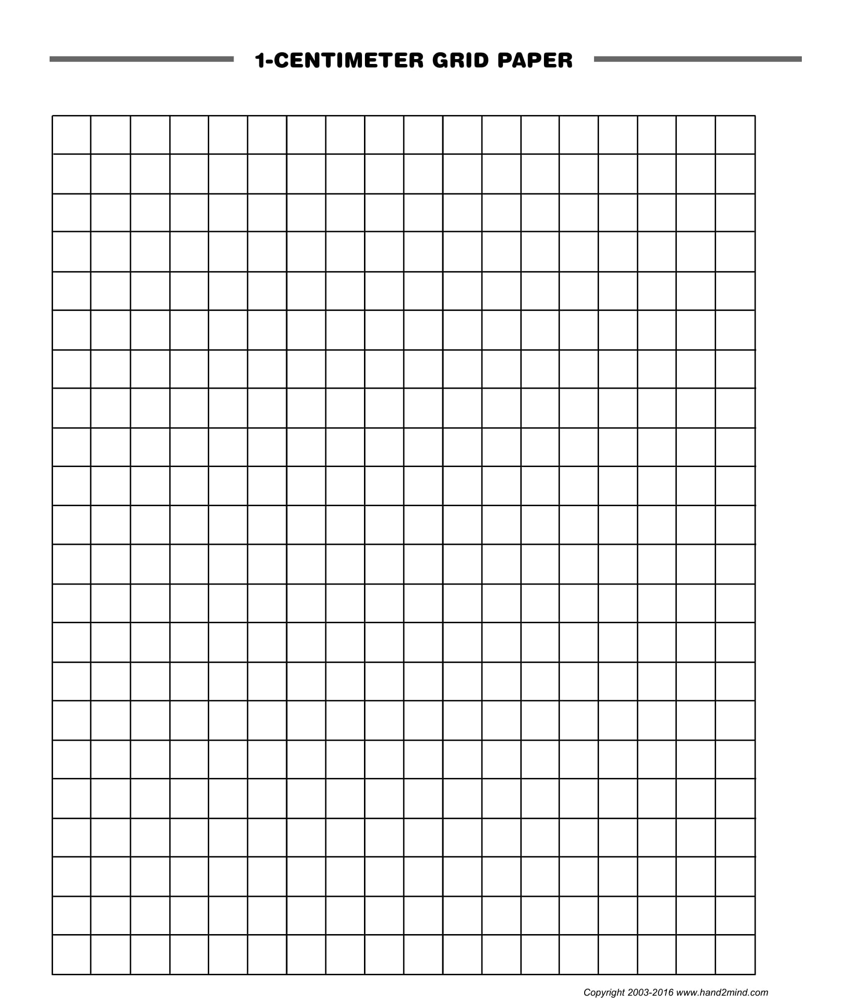 cm graph paper