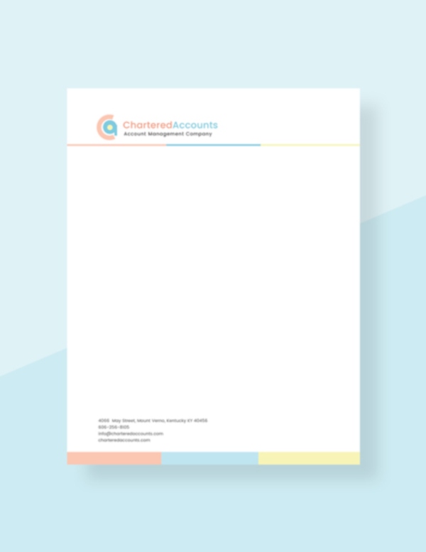 free ca letterhead template