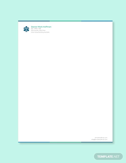 doctor letterhead template