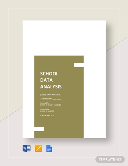 school data analysis template