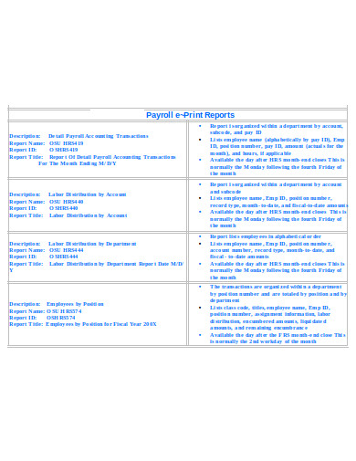 weekly payroll report example