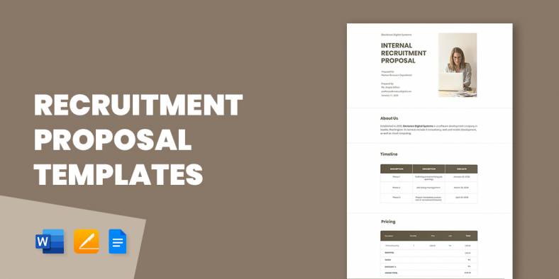 13+ Recruitment Proposal Templates in Google Docs | MS Word | Pages | PDF | MS Excel