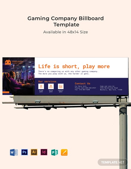 gaming company bill board mockup 440