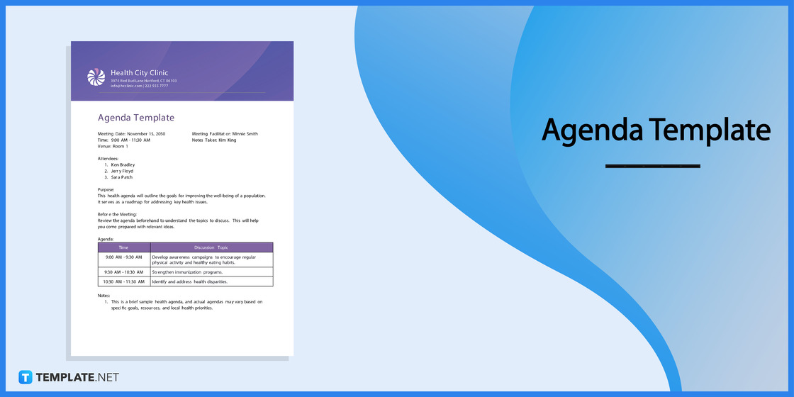 agenda template