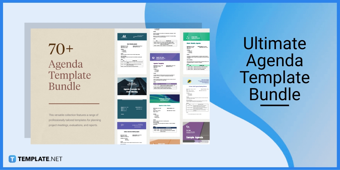 ultimate agenda template bundle