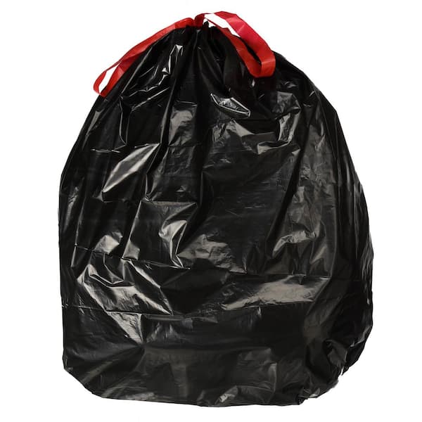 Economically Premi 2-Pack) 33 Gallon Tall Kitchen Drawstring Trash Bags ...