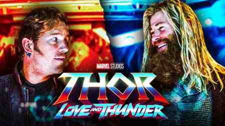 Chris Pratt as Star-Lord, Chris Hemsworth as Thor