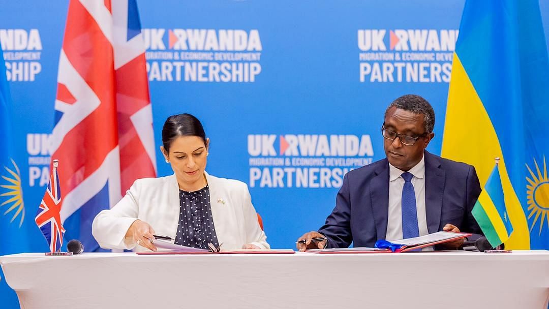 UK Home Secretary Priti Patel Defends Rwanda Plan for 'Illegal ...