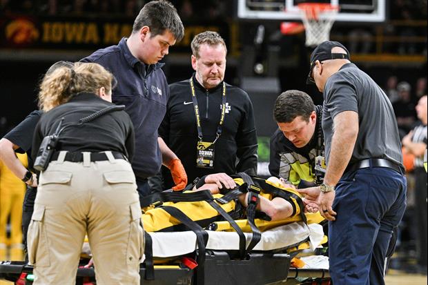 Iowa Cheerleader Stretchered Off Floor After Terrifying Fall