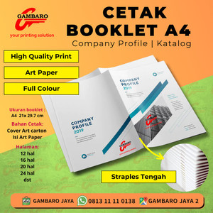 Jual Cetak Buku Company Profile Katalog Perusahaan Compro Booklet A4 ...