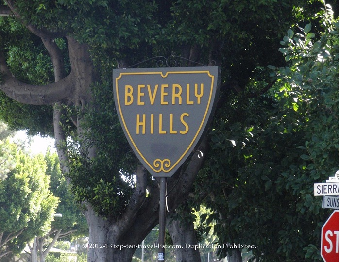 Beverly Hills sign in Southern California 