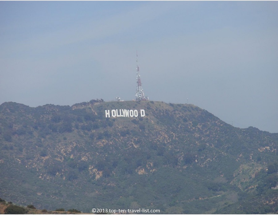 Views of the Hollywood Sign from the Runyon Canyon hike in LA