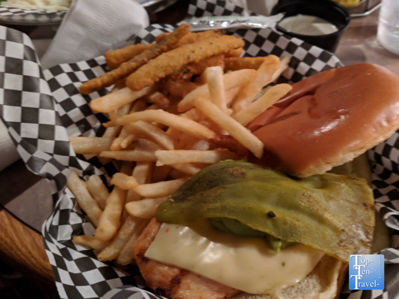 Chicken sandwich at Big Nose Kate's Saloon in Tombstone, Arizona 