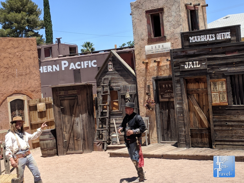 Gunfight reenactment in Tombstone, Arizona 