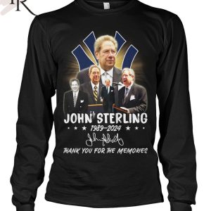 John Sterling 1989-2024 Thank You For The Memories T-Shirt