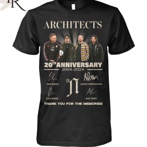 Architects 20th Anniversary 2004-2024 Thank You For The Memories T-Shirt