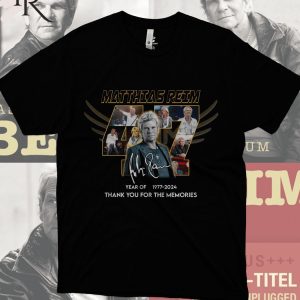 Matthias Reim 47 Years Of 1977-2024 Thank You For The Memories T-Shirt