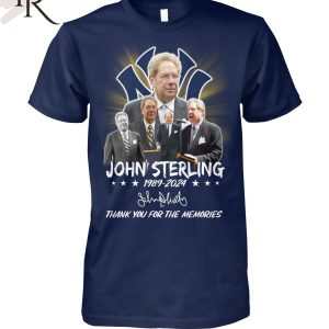 John Sterling 1989-2024 Thank You For The Memories T-Shirt