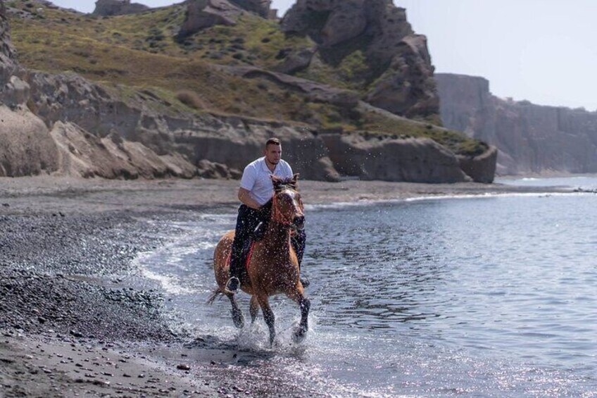 Sunset Horse Riding Experience to Caldera