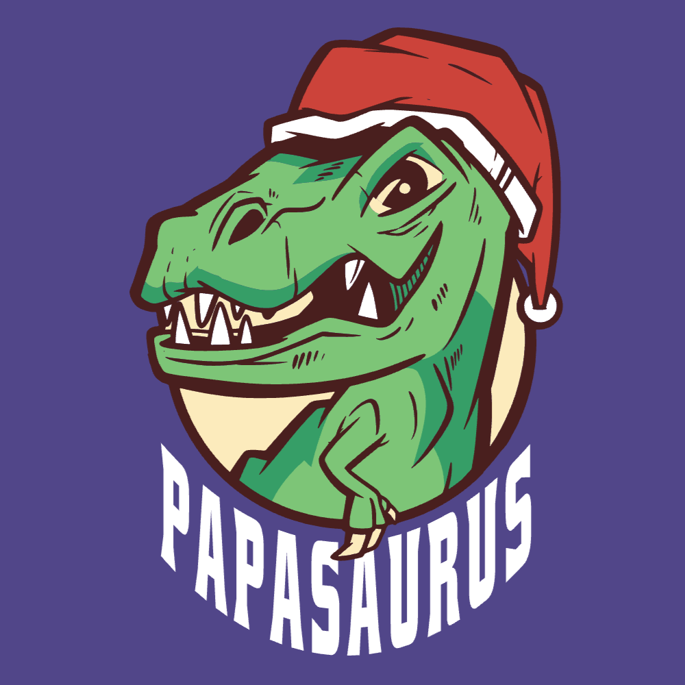 Christmas dinosaur editable t-shirt template | Create Online