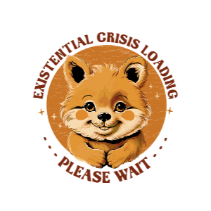 Existential crisis red panda editable t-shirt template