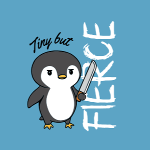 Tiny but fierce editable t-shirt template