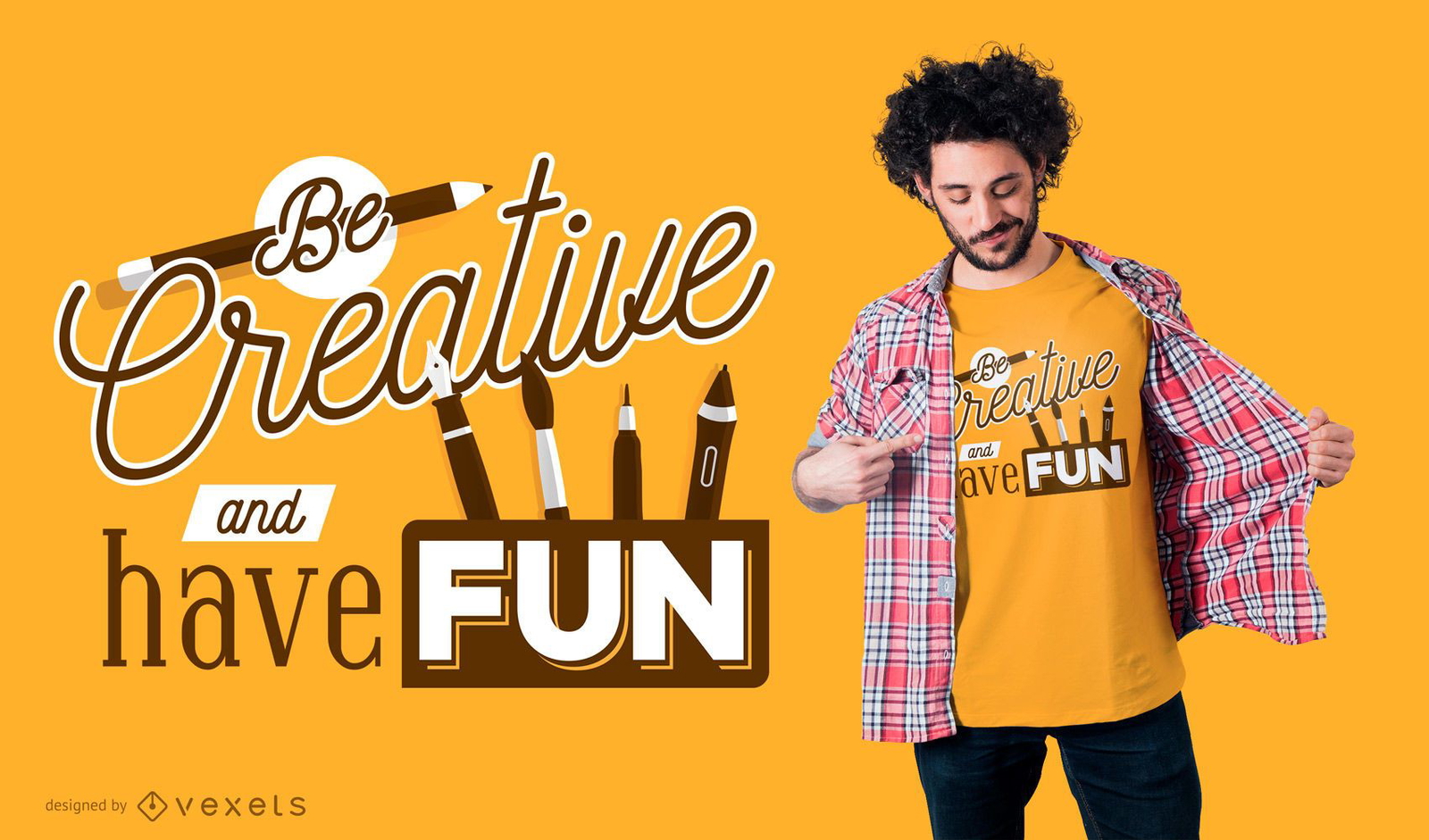 Be Creative School T-shirt Design