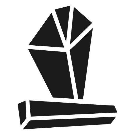 Crystals long shape PNG Design