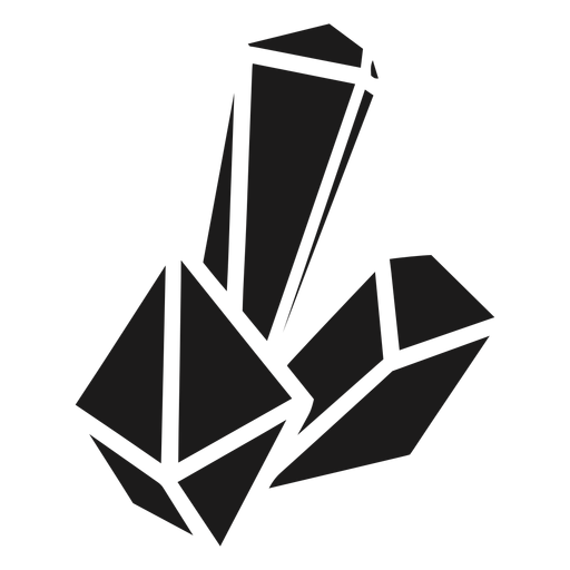 Nice crystals shape simple PNG Design